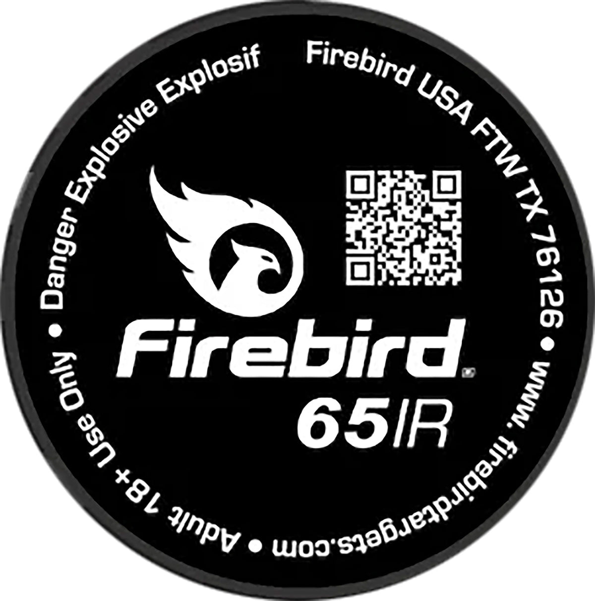 Firebird USA 65IR Reactive Low-Light Reflective Detonating Target 65mm White Smoke 10 Pack