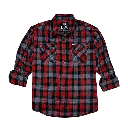 Hornady Gear 32195 Red/Black/Gray Flannel Shirt 2XL Relaxed Fit