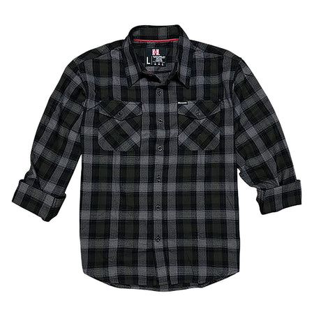 Hornady Gear 32213 Olive/Black/Gray Flannel Shirt Large Relaxed Fit