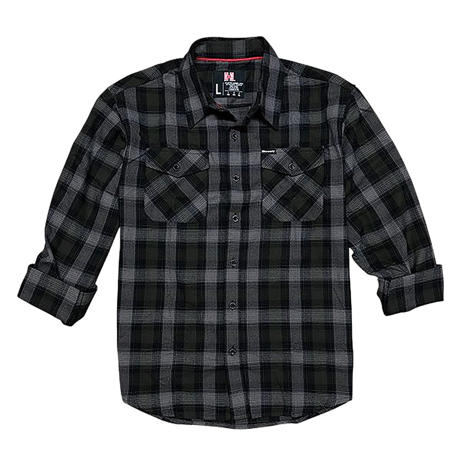 Hornady Gear 32213 Olive/Black/Gray Flannel Shirt Large Relaxed Fit