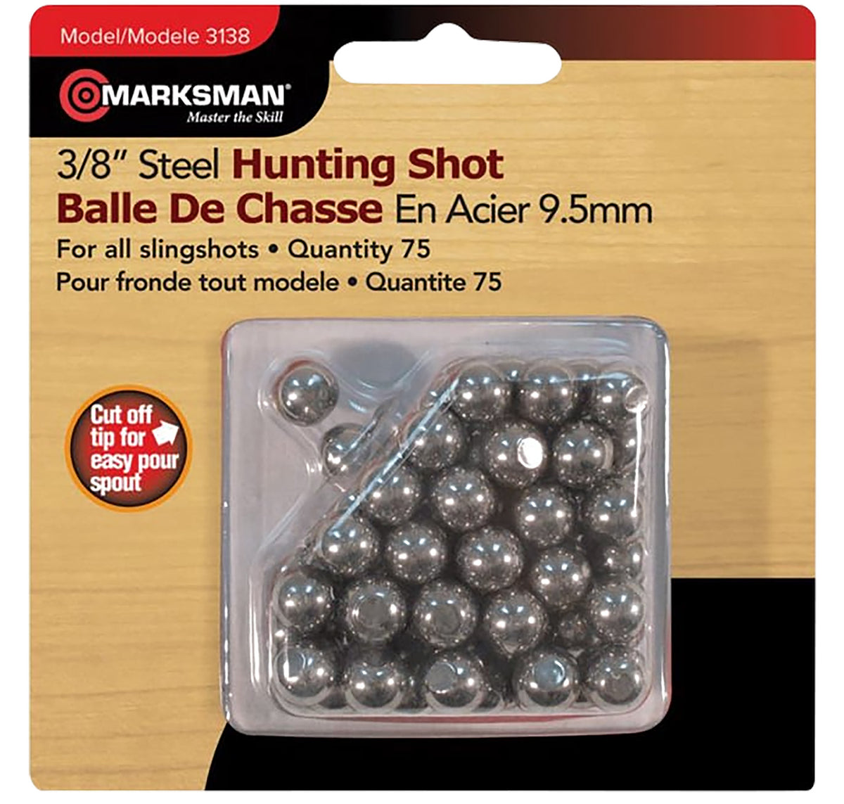 Marksman 3138 Slingshot Steel Ammo 3/8" 250 Rounds