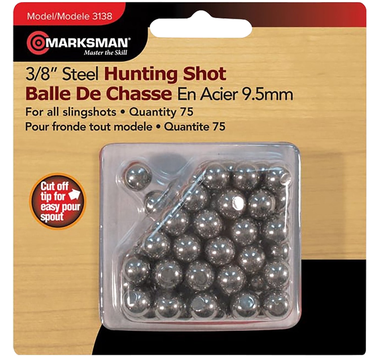 Marksman 3138 Slingshot Steel Ammo 3/8" 250 Rounds