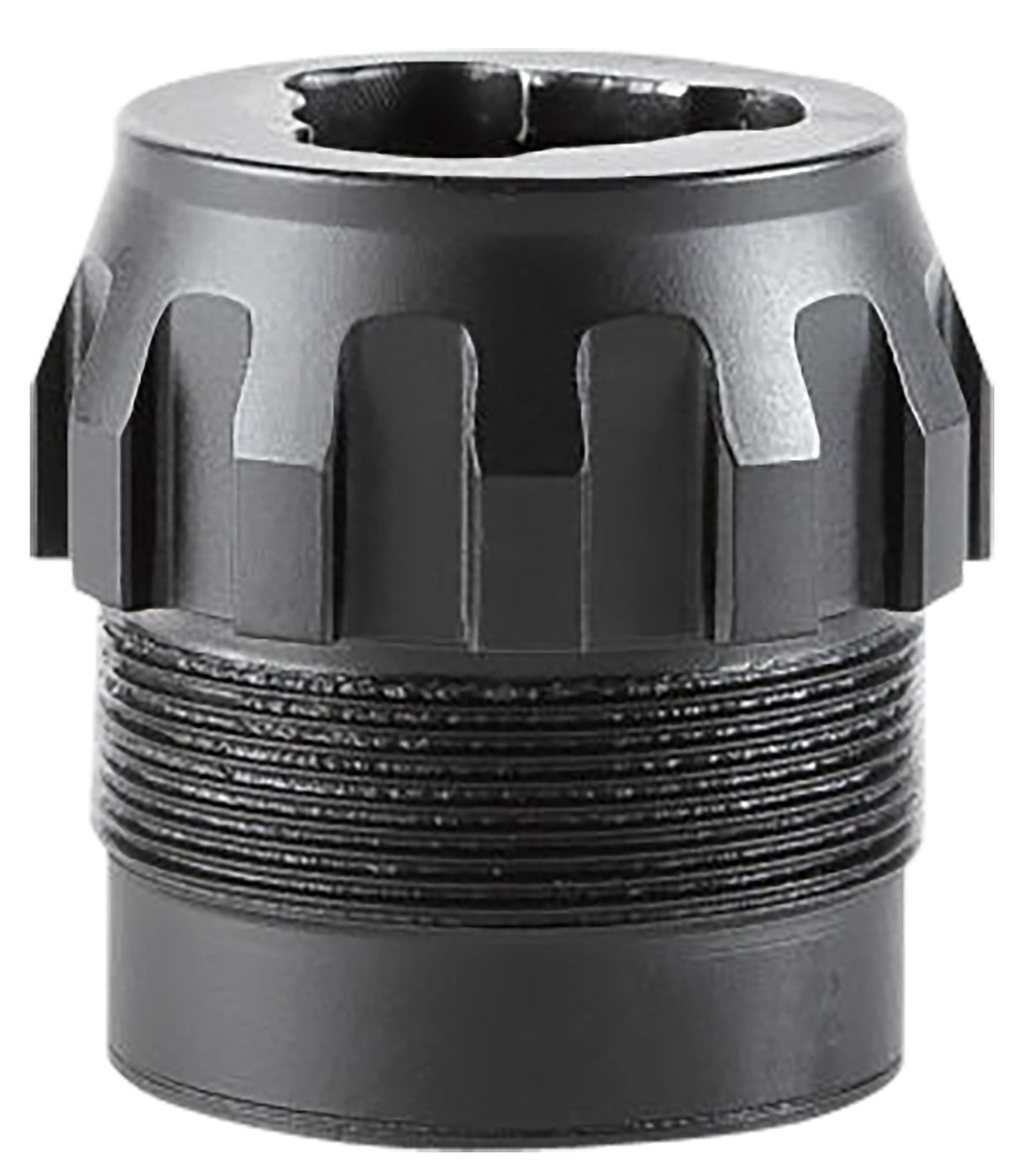 Dead Air DA444 Stainless Steel 3-Lug P-Series Adapter Black for Primal Wolfman or Ghost 45 Suppressors