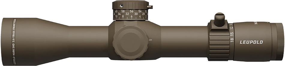Leupold Mark 5HD Flat Dark Earth 3.6-18x44mm Riflescope 35mm Tube FFP PR1 MOA Reticle 185066