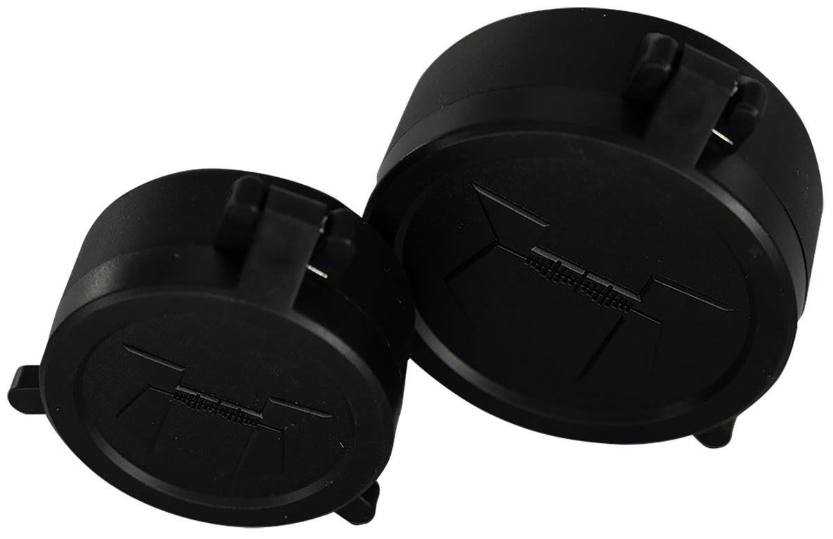 Huskemaw Optics 20SFC416 Spring-Activated Flip-Up Lens Caps 42mm Black Rubber