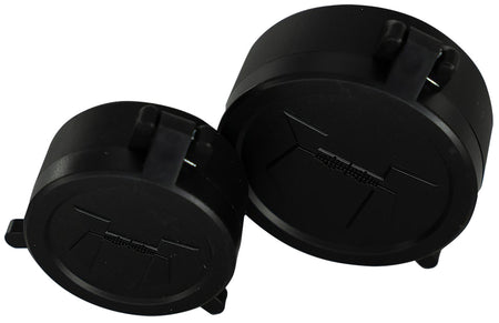 Huskemaw Optics 20SFC416 Spring-Activated Flip-Up Lens Caps 42mm Black Rubber