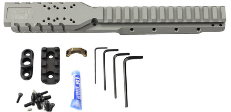 Samson 030026511 Natural Gray Hannibal Rail 0 MOA Ruger Mini-14 or Mini Thirty 2008+ Optic Mount with QD Swivel