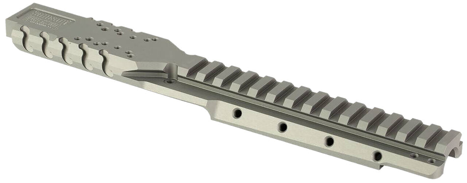 Samson 030026811 Natural Gray Hannibal Rail 0 MOA Ruger Mini-14 2007 Earlier Optic Mount with QD Swivel