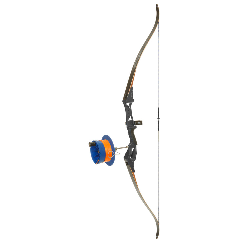 Fin Finder Bank Runner 35# Recurve Package Black with Sidewinder Reel RH