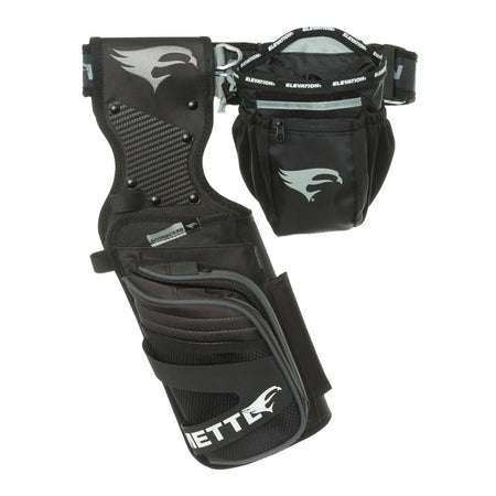 Black Right-Hand Elevation Mettle Field Quiver Package with Pro Belt