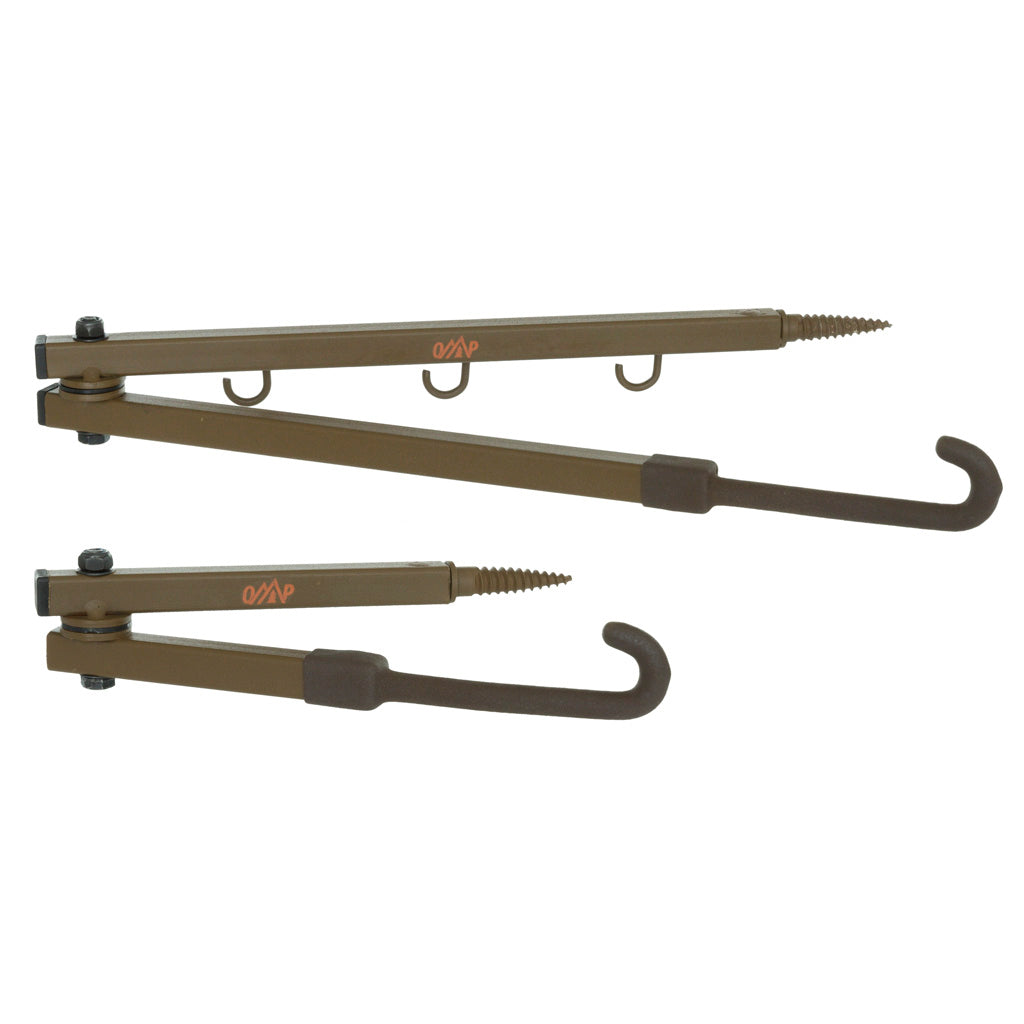 October Mountain Treestand Bow Hanger Combo Pack Brown 23 in. and 13 in.