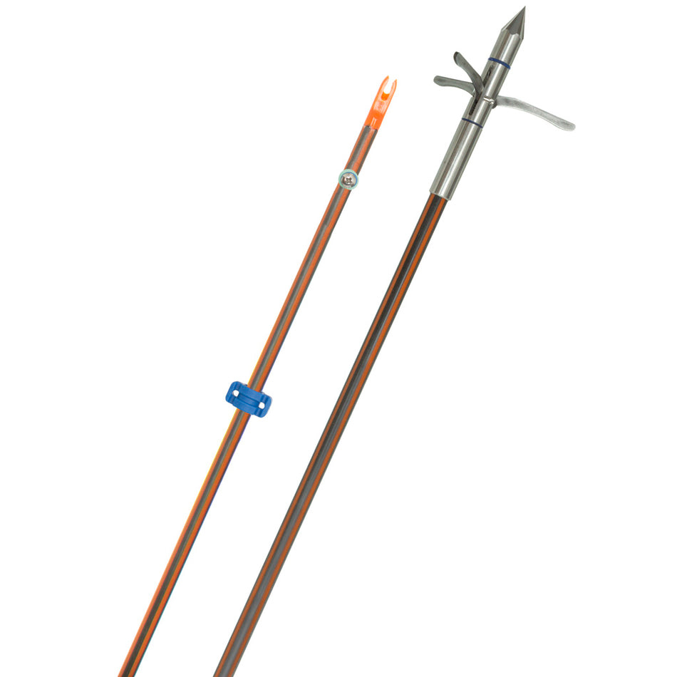 Fin Finder Hydro Carbon IL In-Line Nock Bowfishing Arrow Kraken 3 Barb Point