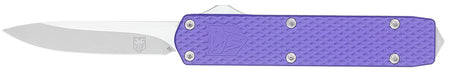 CobraTec Knives Mini Mamba Gen II 2.25" OTF Stonewashed D2 Steel Blade Purple Aluminum Handle