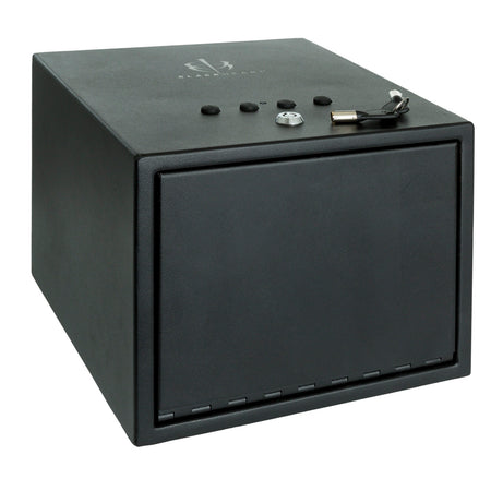 BlackHeart 2-Gun Hard Pistol Storage Vault with Shelf Black