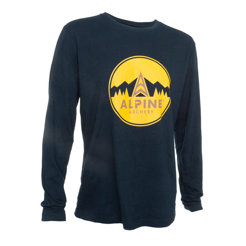 Alpine Long Sleeve Crew Tee Navy Large