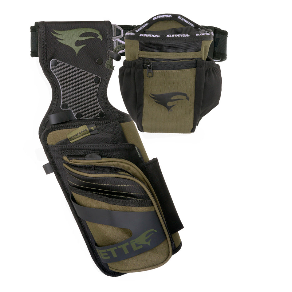 Elevation Mettle 3D Field Quiver Package Ambush Green RH with Rectrix Pouch