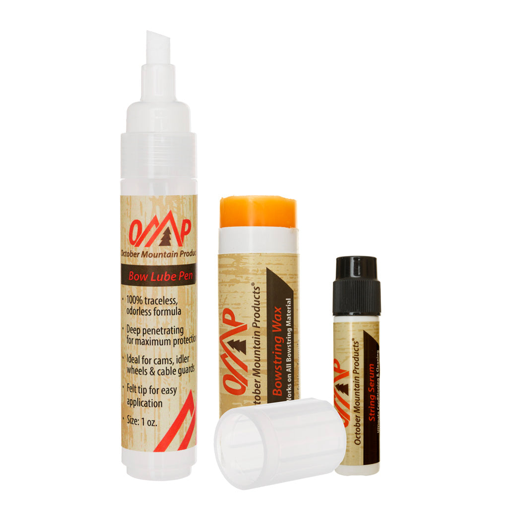 October Mountain Complete Bow Care Kit with String Serum