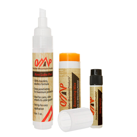 October Mountain Complete Bow Care Kit with String Serum