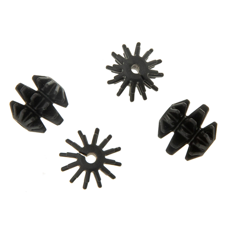 October Mountain Blackberry String Silencers Black Soft TPR 4-Pack