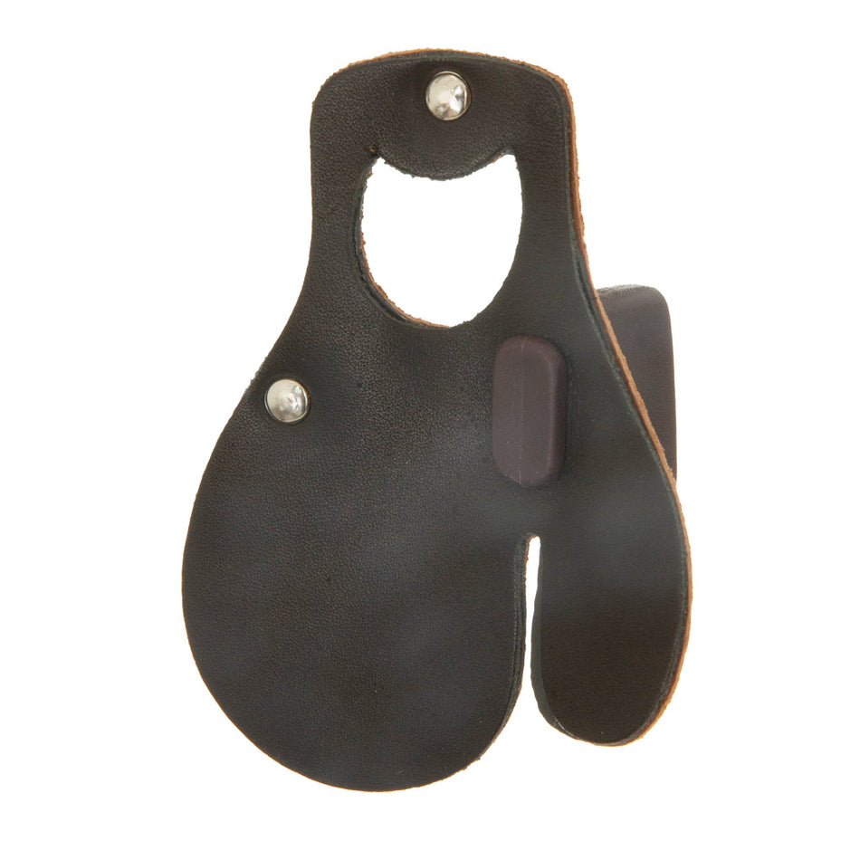 October Mountain RH Small Black Leather Tab Split Finger Archery Protection