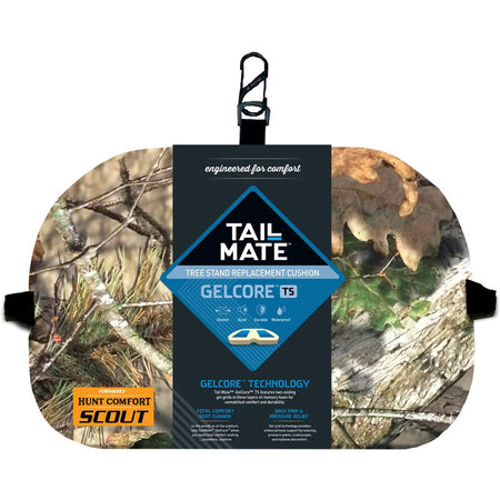 Tail Mate Mossy Oak GelCore Padded Outdoor Seat Cushion with Carabiner