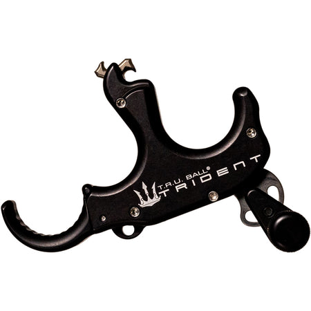 Tru Ball TruTrident Flex Thumb-Activated 3 Finger Archery Release Black Large