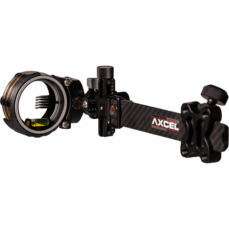 Axcel ArmorTech Lite Pro 5 Pin .010 Carbon Bar Compound Bow Sight RH/LH