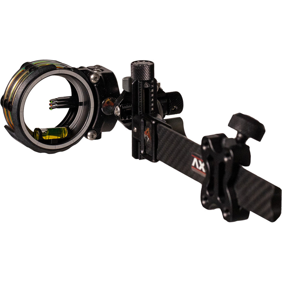 Axcel ArmorTech Lite Pro 3 Pin .019 Carbon Bar Compound Bow Sight RH/LH