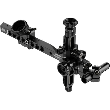Bowfinger 1 V2 Black Left Hand Compound Bow Sight with Hard Case