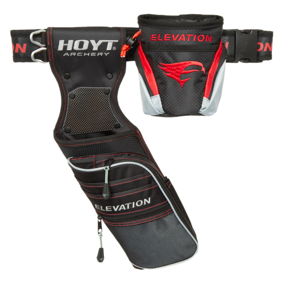Elevation Nerve Hoyt Archery Quiver Package Black/Red RH