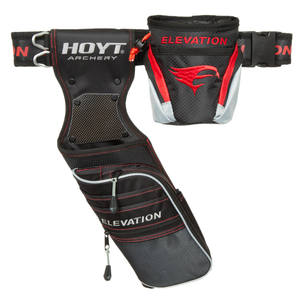 Elevation Hoyt Black/Red Left Hand Nerve Field Quiver Package