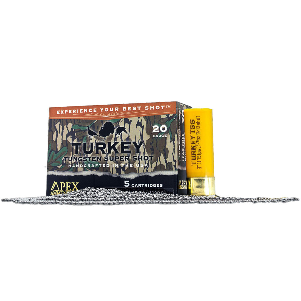 Apex Turkey TSS Greenleaf Shotgun Ammo 20 Gauge 3 in 1-5/8 oz #9 / 10