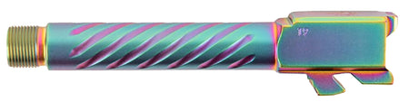 Ballistic Advantage Premium Series 9mm Luger Glock 17 Gen 5 Threaded Spiral Fluted Iridescent PVD Pistol Barrel Stainless Steel
