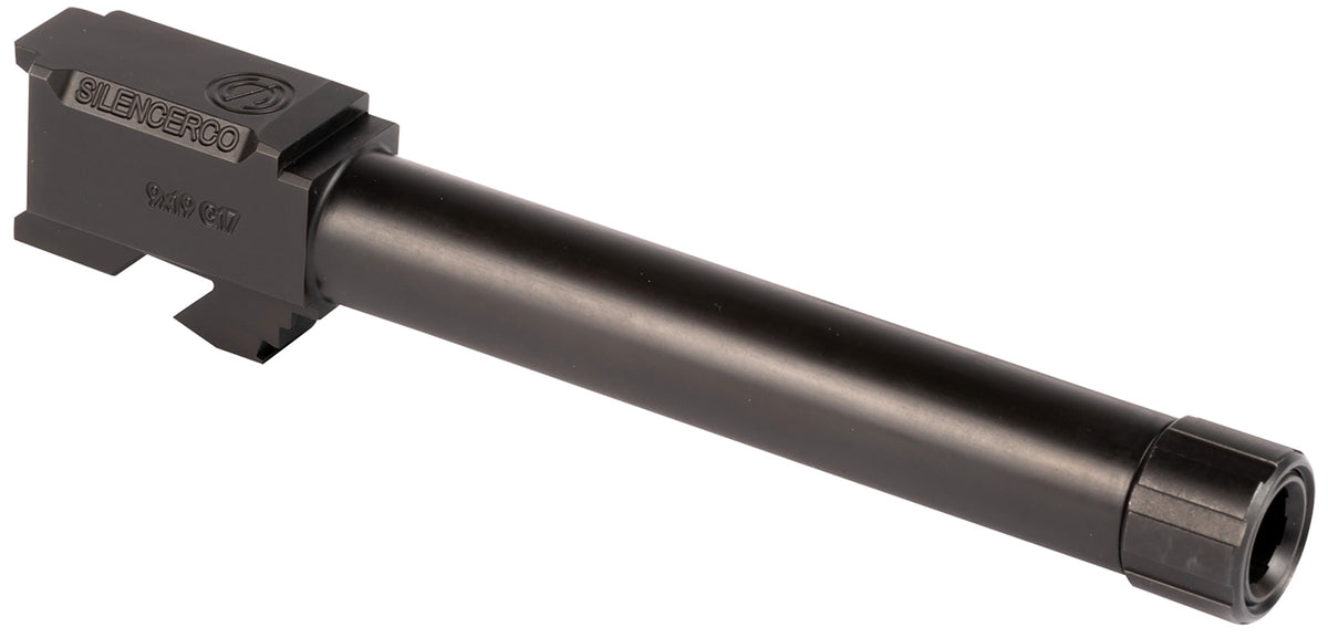 SilencerCo AC864 Black Nitride Stainless 5" Threaded Barrel 9mm, Glock 17 Gen 1-4