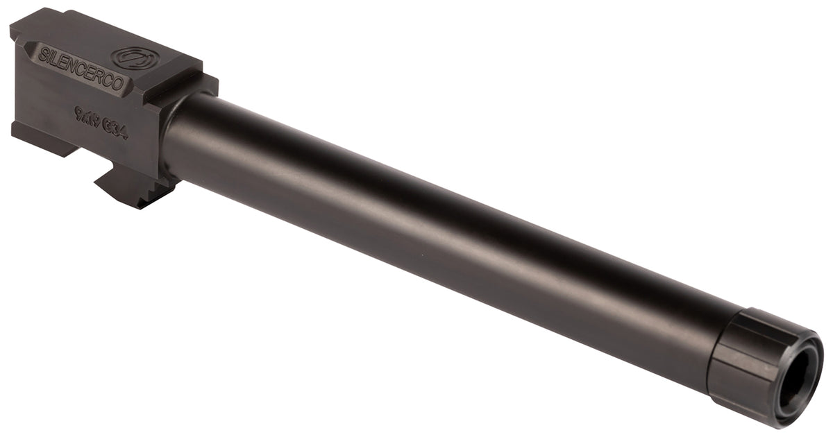 SilencerCo AC860 Black Nitride Stainless 5.80" Threaded Barrel 9mm, Glock 34 Gen 1-4