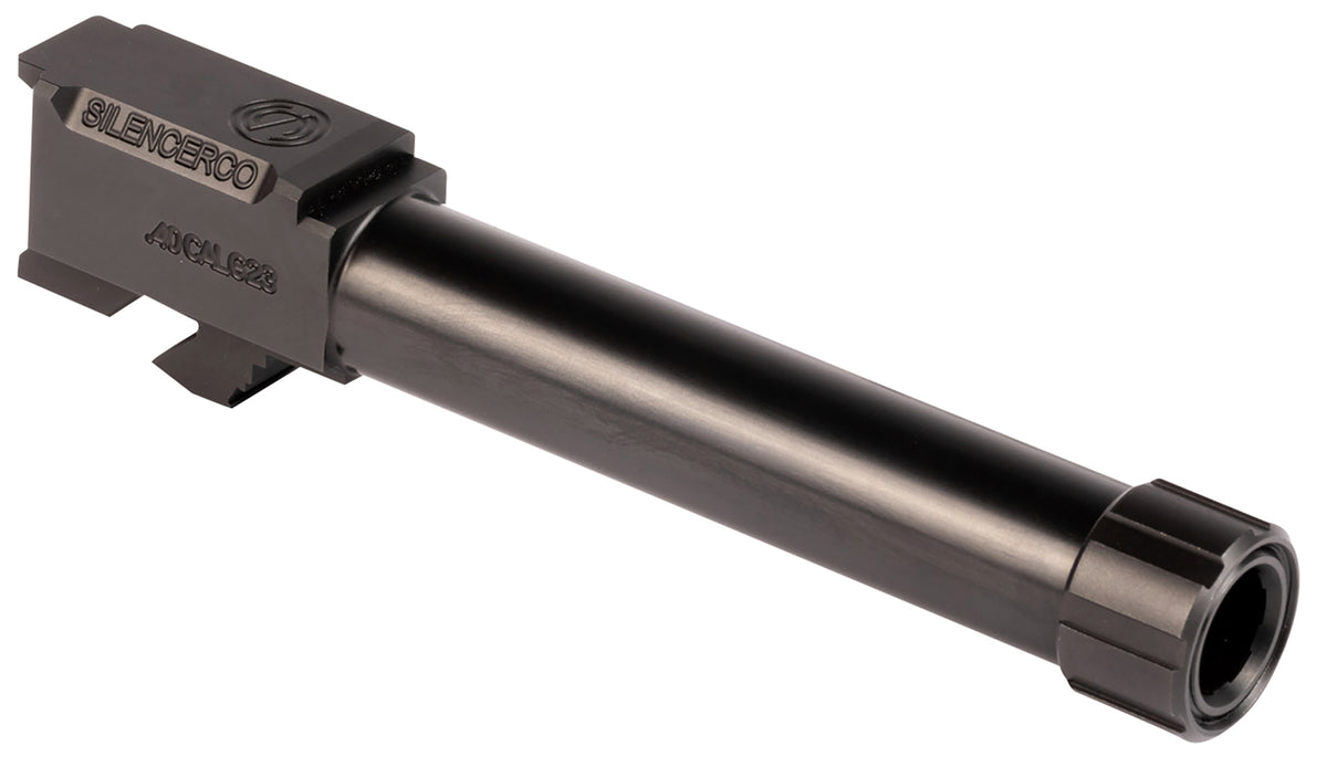 SilencerCo AC1757 Black Nitride Stainless 4.50" Threaded Barrel .40 S&W, Glock 23