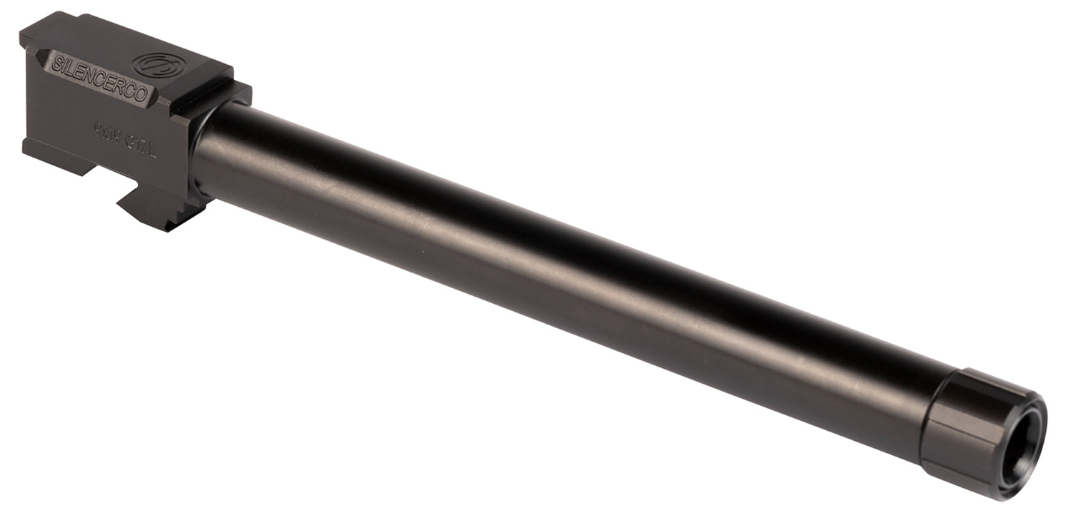 SilencerCo AC861 Black Nitride Stainless 6.50" Threaded Barrel 9mm Luger, Glock 17L