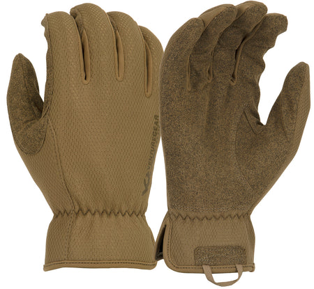 Pyramex VGTG20TX2 Medium-Duty Tactical Operator Gloves Brown Synthetic Leather Double XL
