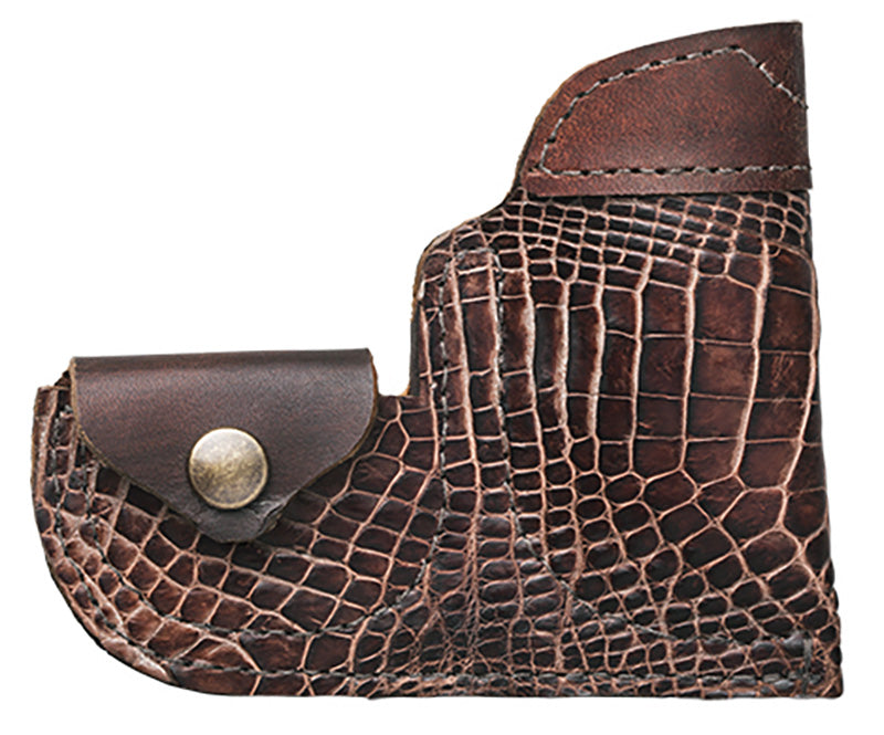North American Arms Brown Gator Skin Inside-the-Pant Holster Metal Clip
