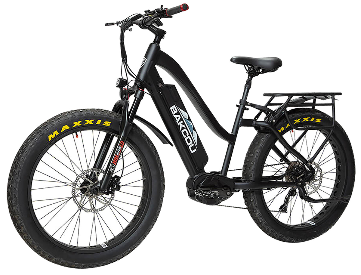 Bakcou BMST26BB21 Mule ST 26 Low-Step Electric Hunting Bike Matte Black 18 Inch