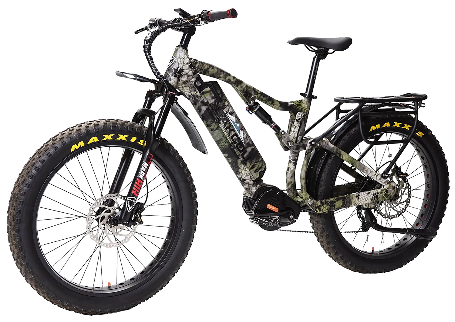 Bakcou Storm 25 Large Electric Bicycle Kryptek Altitude 19" Frame SRAM 9sp 40t Front Bafang Ultra Motor