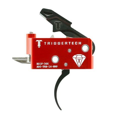 TriggerTech AR-15 Diamond Series Two-Stage Curved Trigger Black 1.5 to 4 lb Pull