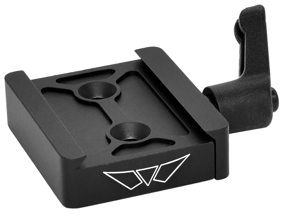 Warne 7955M Skyline Black Anodized Steel ARCA Adapter for Bipods