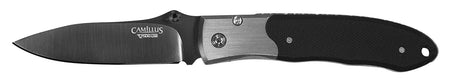 Camillus Pristine 3" Folding Drop Point VG-10 Carbonitride Titanium Blade, Black G10/Stainless Handle