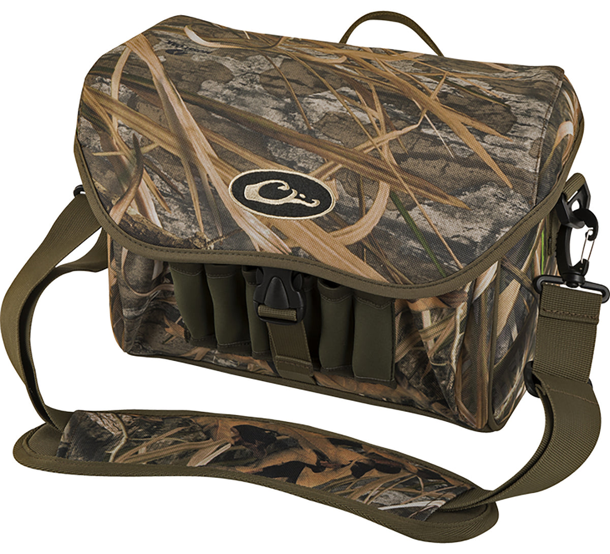 Drake Waterfowl DA1051022 Refuge Mossy Oak Shadow Grass Habitat HD-2 Blind Bag with Duffle Zipper