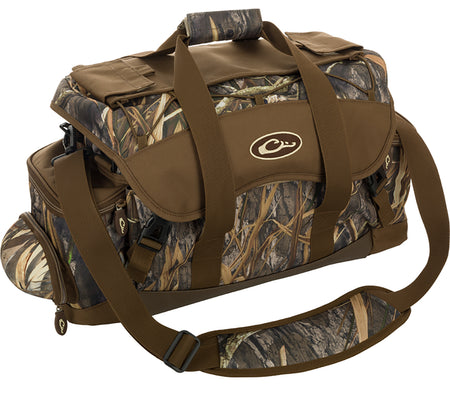 Drake Waterfowl DA2020022 Mossy Oak Bottomland Refuge HD-2 Blind Bag with Nylon Construction and Zipper