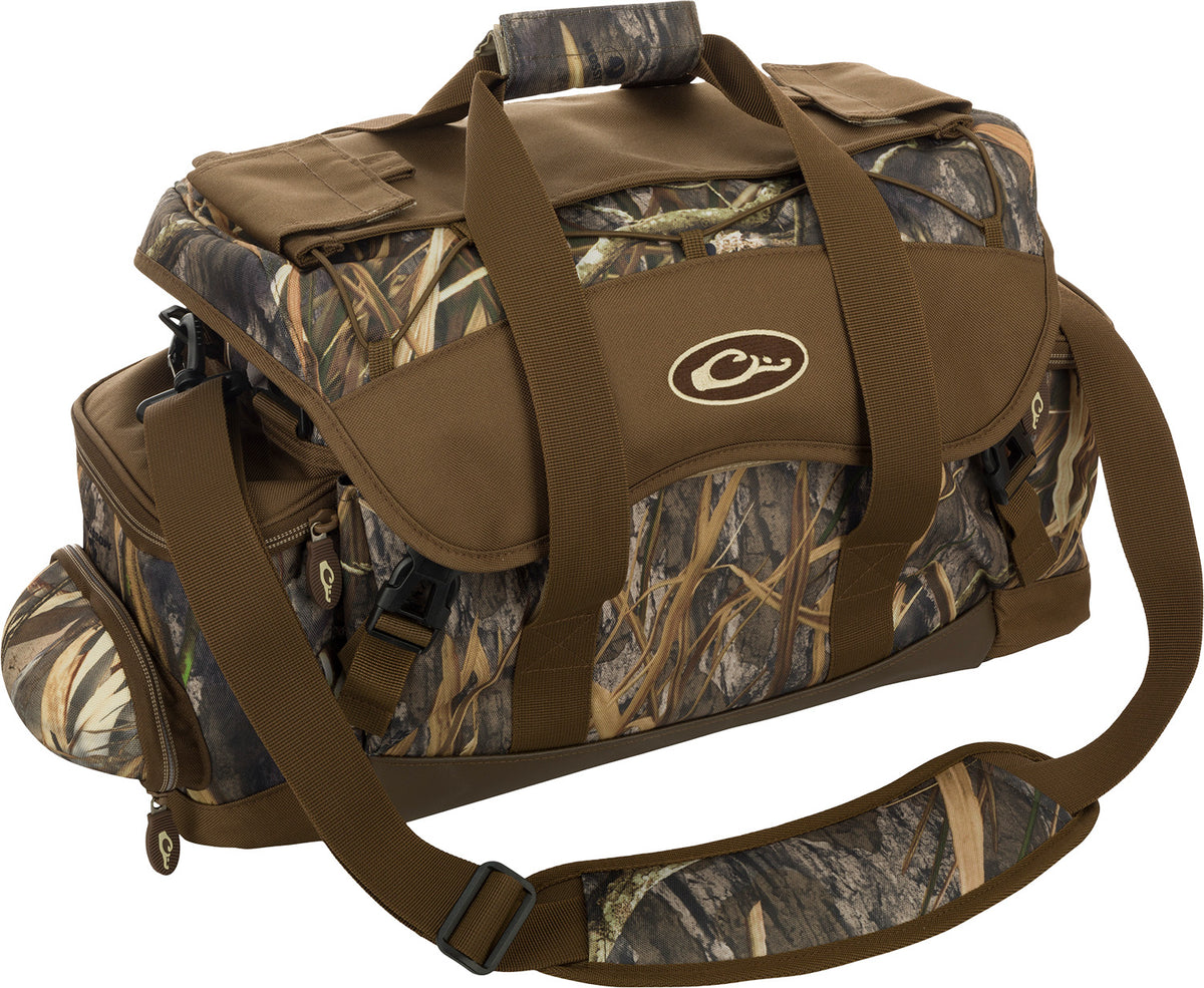 Drake Waterfowl DA2030022 Mossy Oak Bottomland Refuge Blind Bag Extra Large Nylon with Zipper Closure