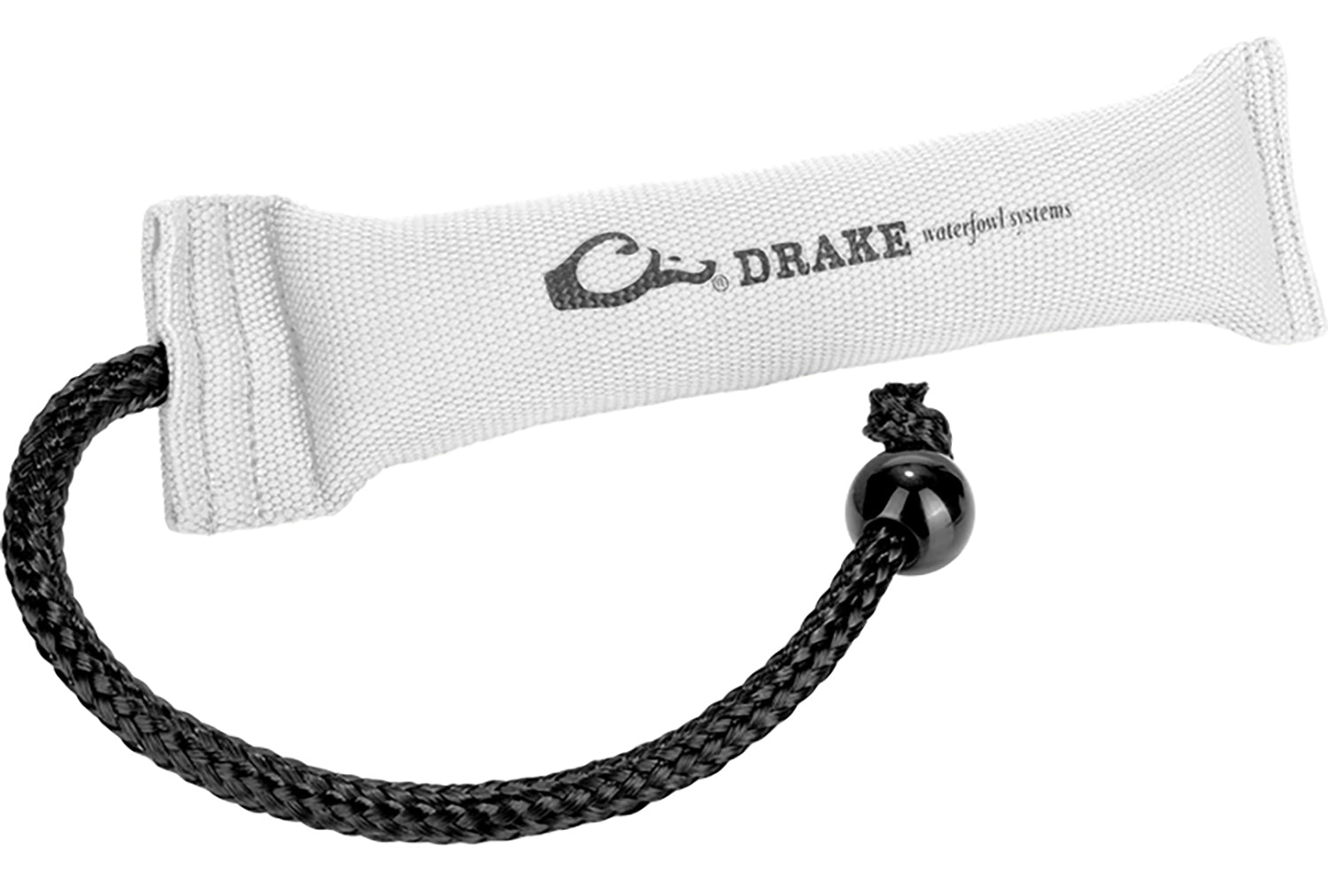 Drake Waterfowl GD2000WHT Firehose Bumper Medium White 12" Polyester for Dog Training