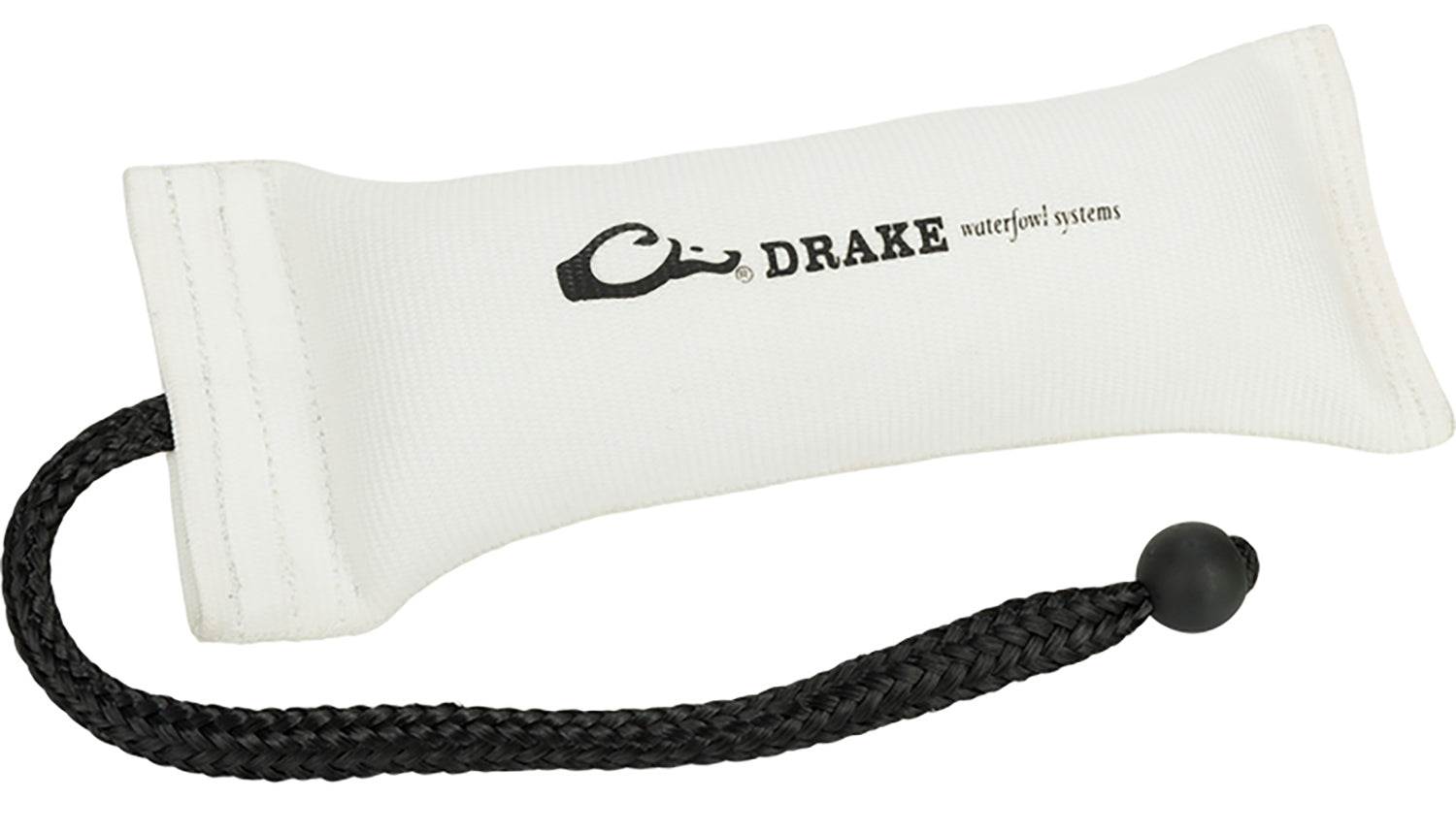 Drake Waterfowl GD3000WHT Firehose Bumper Large White 12" Polyester for Dog Training