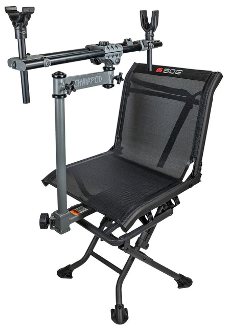 Bog-Pod ChairPod 360 Rotating Gun Mount Hunting Chair Black Aluminum Frame